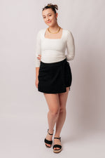 Load image into Gallery viewer, Judy Blue Bentli High Rise Side Tie Denim Skort in Black
