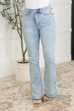 Load image into Gallery viewer, Judy Blue Alexis High Rise Control Top Slit Hem Slim Bootcut Jeans
