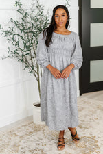 Load image into Gallery viewer, All Is Well Dress In Opal Gray

