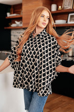 Load image into Gallery viewer, Art Deco Button Up Blouse
