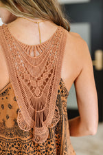 Load image into Gallery viewer, Barely Bohemian Lace Detail Tank
