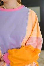 Load image into Gallery viewer, Blockbuster Color Block Pullover in Muted
