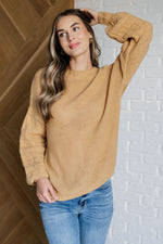 Load image into Gallery viewer, Bubbly Personality Bubble Sleeve Sweater in Wheat
