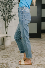 Load image into Gallery viewer, Judy Blue Carla High Waist Ankle Straight Jean in Break Through Blue
