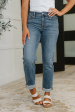 Load image into Gallery viewer, Judy Blue Colette Mid Rise Boyfriend Classic Cuffed
