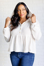 Load image into Gallery viewer, Don't Waffle About Waffle Knit Hoodie
