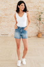 Load image into Gallery viewer, Judy Blue Elle High Rise Rhinestone Cutoff Shorts
