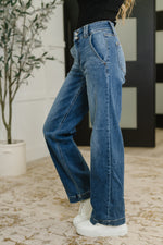 Load image into Gallery viewer, Judy Blue Elsie High Rise Double Button Wide Leg Jeans
