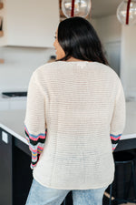 Load image into Gallery viewer, End of the Story Striped Sleeve Sweater
