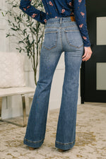 Load image into Gallery viewer, Judy Blue Eva High Waist Flare Tummy Control Double Button WB

