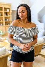 Load image into Gallery viewer, Extra Time Striped Top
