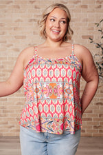 Load image into Gallery viewer, Free Spirited Mixed Print Tank
