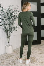 Load image into Gallery viewer, Get Me Cozy Set in Dark Olive
