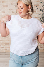 Load image into Gallery viewer, Here for More Open Knit Cap Sleeve Sweater
