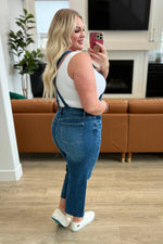 Load image into Gallery viewer, Judy Blue Priscilla High Rise Crop Wide Leg Denim Overalls
