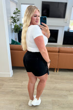 Load image into Gallery viewer, Judy Blue Bentli High Rise Side Tie Denim Skort in Black
