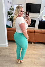 Load image into Gallery viewer, Judy Blue Bridgette High Rise Garment Dyed Slim Jeans in Aquamarine
