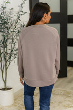 Load image into Gallery viewer, It&#39;s The Little Things Relaxed Scuba Pullover in Cocoa
