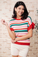 Load image into Gallery viewer, It&#39;s a Go Striped Knit Top
