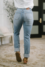 Load image into Gallery viewer, Judy Blue Aiden High Rise Patch Pocket Distressed Boyfriend Jeans
