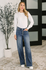 Load image into Gallery viewer, Judy Blue Karla High Waist Column Straight Button-Fly &amp; Back Welt Pkts
