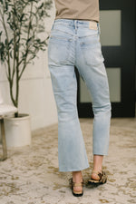 Load image into Gallery viewer, Judy Blue Martha Mid Rise Kick Flare w Raw Hem
