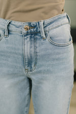 Load image into Gallery viewer, Judy Blue Martha Mid Rise Kick Flare w Raw Hem
