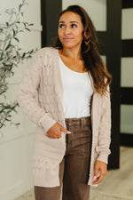 Load image into Gallery viewer, Laugh Airily Cable Knit Cardigan
