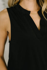 Load image into Gallery viewer, Lizzy Tank Top in Black
