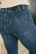 Load image into Gallery viewer, Judy Blue Mackenzie High Waist Flare with Vintage Pocket
