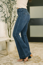 Load image into Gallery viewer, Judy Blue Mackenzie High Waist Flare with Vintage Pocket
