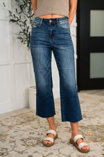 Load image into Gallery viewer, Judy Blue Maisie High Waist Back Pocket Embroidery Crop Wide
