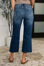 Load image into Gallery viewer, Judy Blue Maisie High Waist Back Pocket Embroidery Crop Wide
