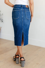 Load image into Gallery viewer, Judy Blue Marcy High Rise Denim Midi Skirt
