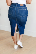 Load image into Gallery viewer, Judy Blue Marcy High Rise Denim Midi Skirt
