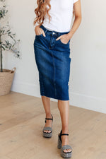 Load image into Gallery viewer, Judy Blue Marcy High Rise Denim Midi Skirt
