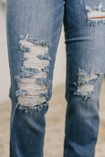 Load image into Gallery viewer, Judy Blue Maureen High Rise Distressed Bootcut Jeans
