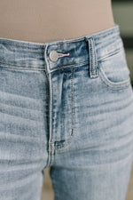 Load image into Gallery viewer, Judy Blue Mckaylee Mid Rise Kick Flare Jeans with Frayed Hem
