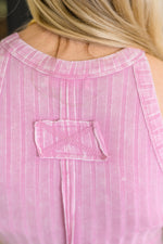 Load image into Gallery viewer, Offbeat Essential Mineral Washed Tank in Candy Pink
