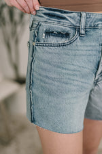 Load image into Gallery viewer, Judy Blue Paige High Waist Rigid Magic Cutoff Short Raw Side Seams

