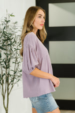 Load image into Gallery viewer, Pleasantly Perfect Bubble Sleeve Peasant Blouse
