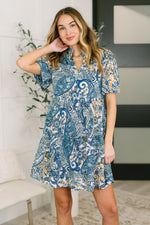 Load image into Gallery viewer, Right Here, Waving Boho V-Neck Dress
