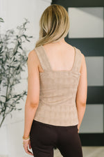 Load image into Gallery viewer, Smokey Fleur Floral Jaquard Tank

