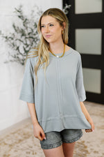 Load image into Gallery viewer, Stay On Top Relaxed Tee in Light Grey

