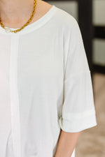 Load image into Gallery viewer, Stay On Top Relaxed Tee in Off White
