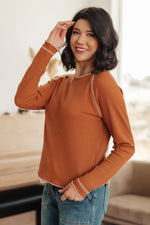 Load image into Gallery viewer, Stitch In Time Waffle Knit Top
