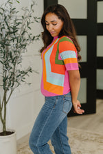 Load image into Gallery viewer, Sunset Stitch Knit Top
