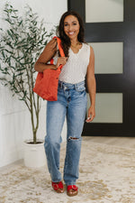 Load image into Gallery viewer, There She Goes Bag in Tomato
