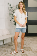 Load image into Gallery viewer, We Should Be Together V-Neck Textured Top
