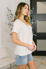 Load image into Gallery viewer, We Should Be Together V-Neck Textured Top
